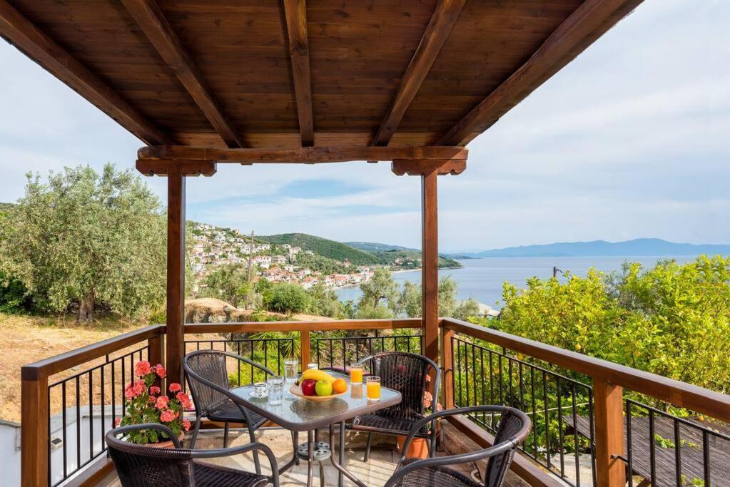 Seaside House With View Over Pagasitikos Áfiszosz Kültér fotó