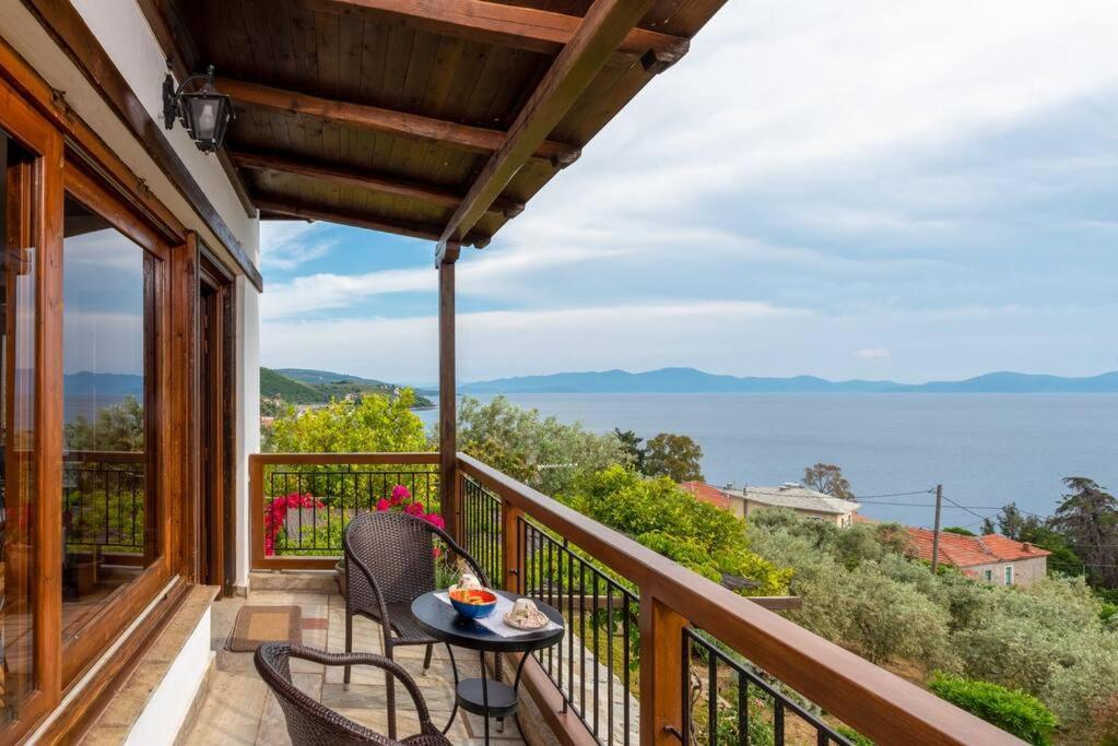 Seaside House With View Over Pagasitikos Áfiszosz Kültér fotó