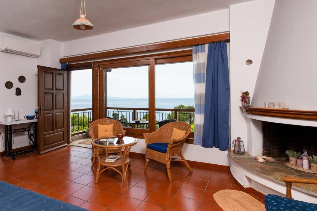 Seaside House With View Over Pagasitikos Áfiszosz Kültér fotó